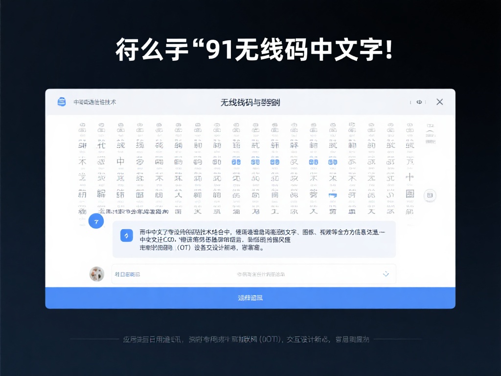 91无线码中文字解读与应用探索